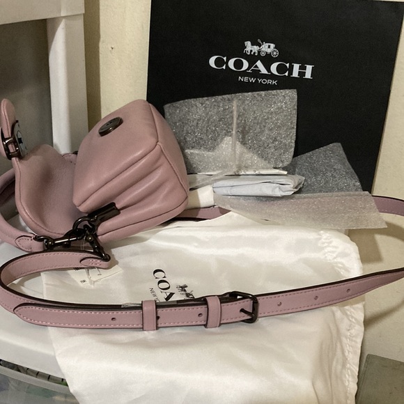 Coach Tabby 18 Iced Purple Pillow Leather shoulder bag - Picture 13 of 16